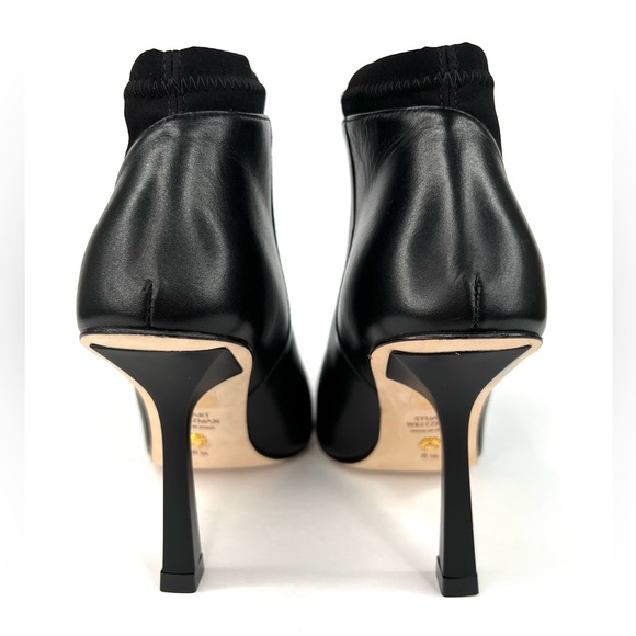 Stuart Weitzman Max Leather Pointed Toe Ankle Stretch Bootie Size US 6.5 - EU 37 - Picture 4 of 11